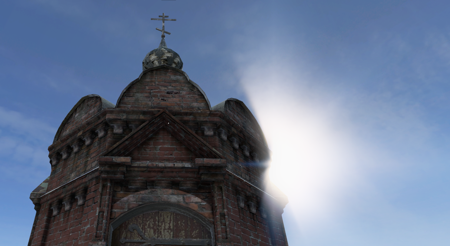 Église sous le soleil